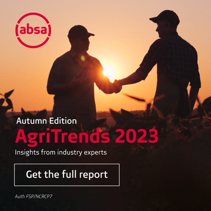 AbsaSouthAfrica's tweet photo. Download Absa AgriTrends 2023 Autumn Edition for comprehensive insights into the agriculture industry, including market trends, commodities, and industry-related topics. #AbsaAgriBusiness #AbsaAgriTrends