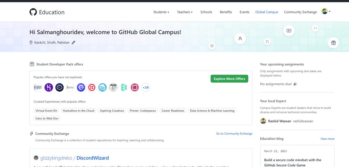 salmanghouridev's tweet image. Attention all developers! 🚀 Take your projects to the next level with the GitHub Developer Pack! 🎁 Free access to top-tier tools and services from the best in the industry! 🔥 Boost your skills and enhance your workflow with this game-changing bundle! 🌟 #GitHub #DeveloperPack