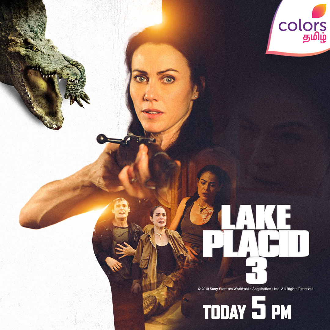 ColorsTvTamil's tweet photo. Get ready to meet 🐊
#LakePlacid3 | Today 5 PM on #ColorsTamil
#ColinFerguson #YancyButler #KirstyMitchell https://t.co/SppJ7oru4V