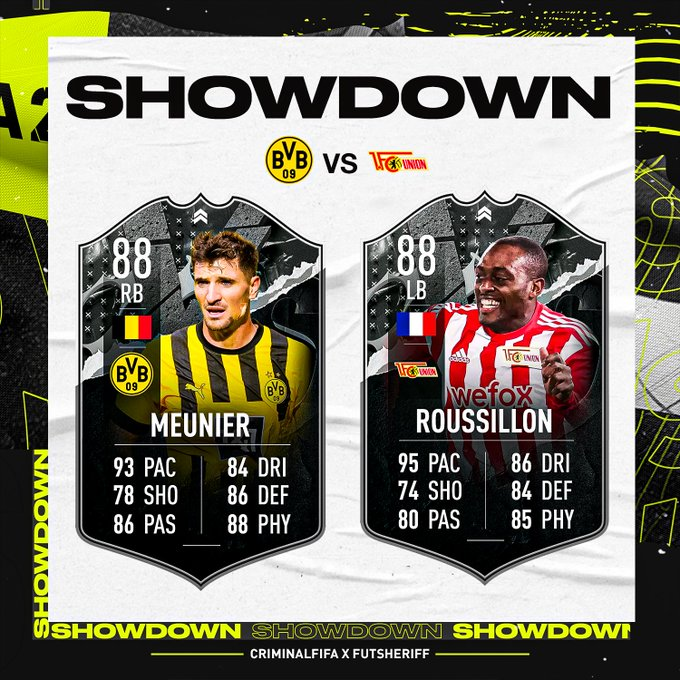 FifaInfoEsp's tweet photo. Próximamente llegara un nuevo duelo😳
Meunier vs Roussillon
via @FutSheriff https://t.co/T1vkw2wdsK