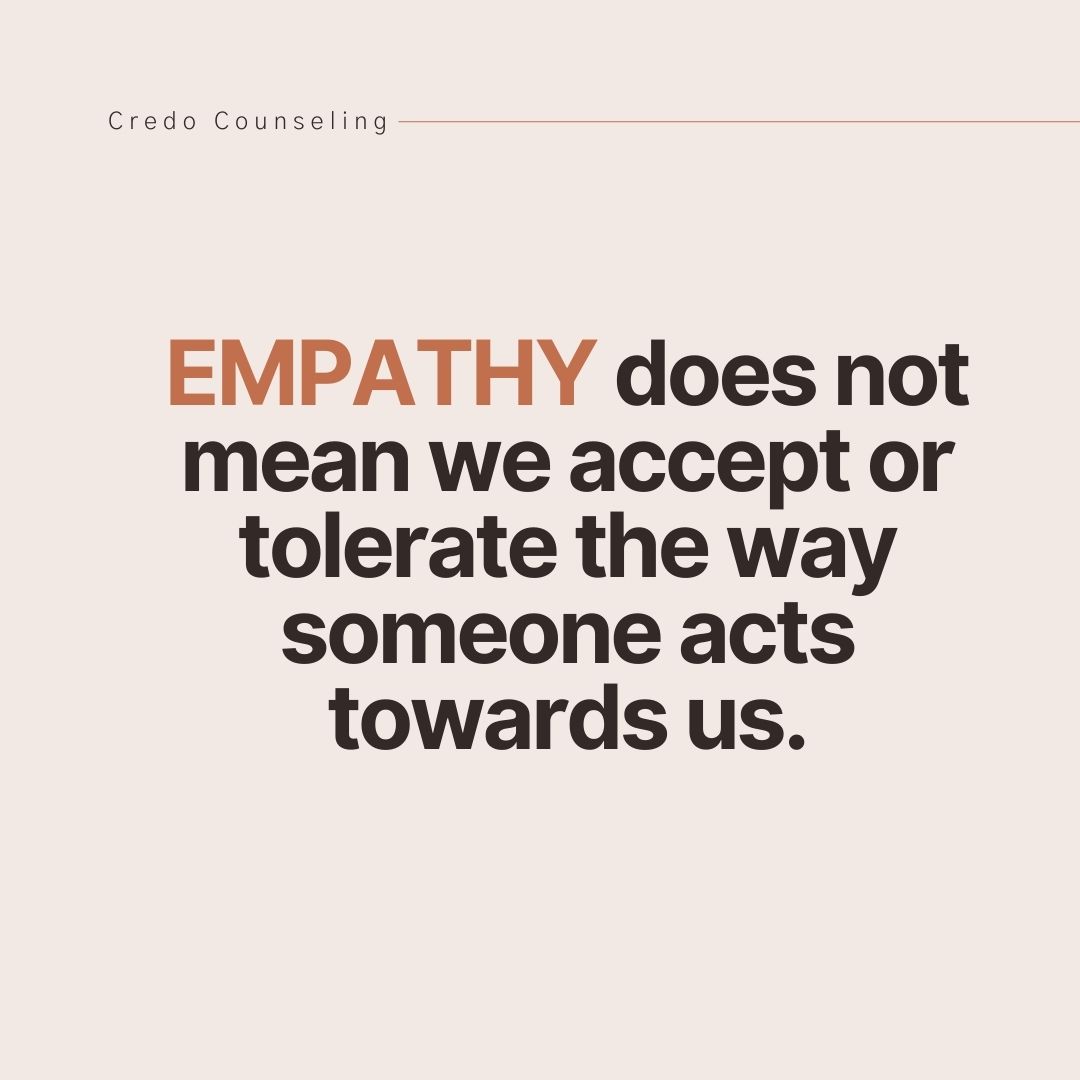 Empathy, compassion, and understanding aren't reasons to justify toxic behavior from someone. Even if there are logical reasons why someone would act in unhealthy ways.  #MentalHealth #Boundaries #DealingWithDifficultPeople