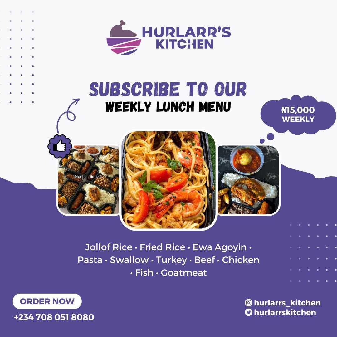 Gingerstiff's tweet photo. New Update from @hurlarrskitchen … 

For that side, them sabi the work die https://t.co/aQXxPNZCOr
