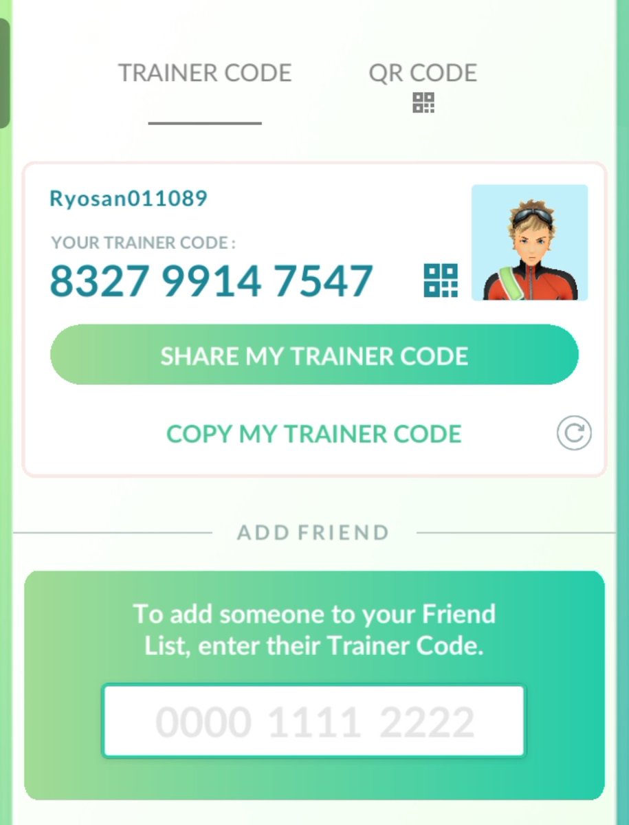 Ryosan47997394's tweet image. #MyCode #PokemonGo