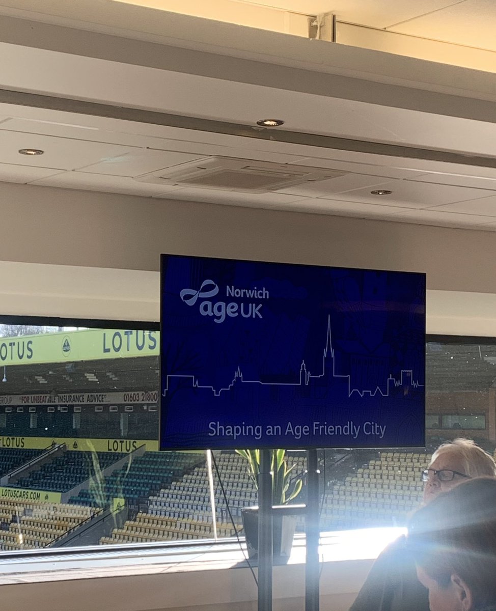 Shaping an Age Friendly City, was the hot topic last night - an eye opening Age UK Norwich event hosted at Norwich City Football Club. Thought provoking discussions on how #Norwich can become an Age Friendly City. Lots to take away &amp; of course Co-production was at the ❤️ of it.