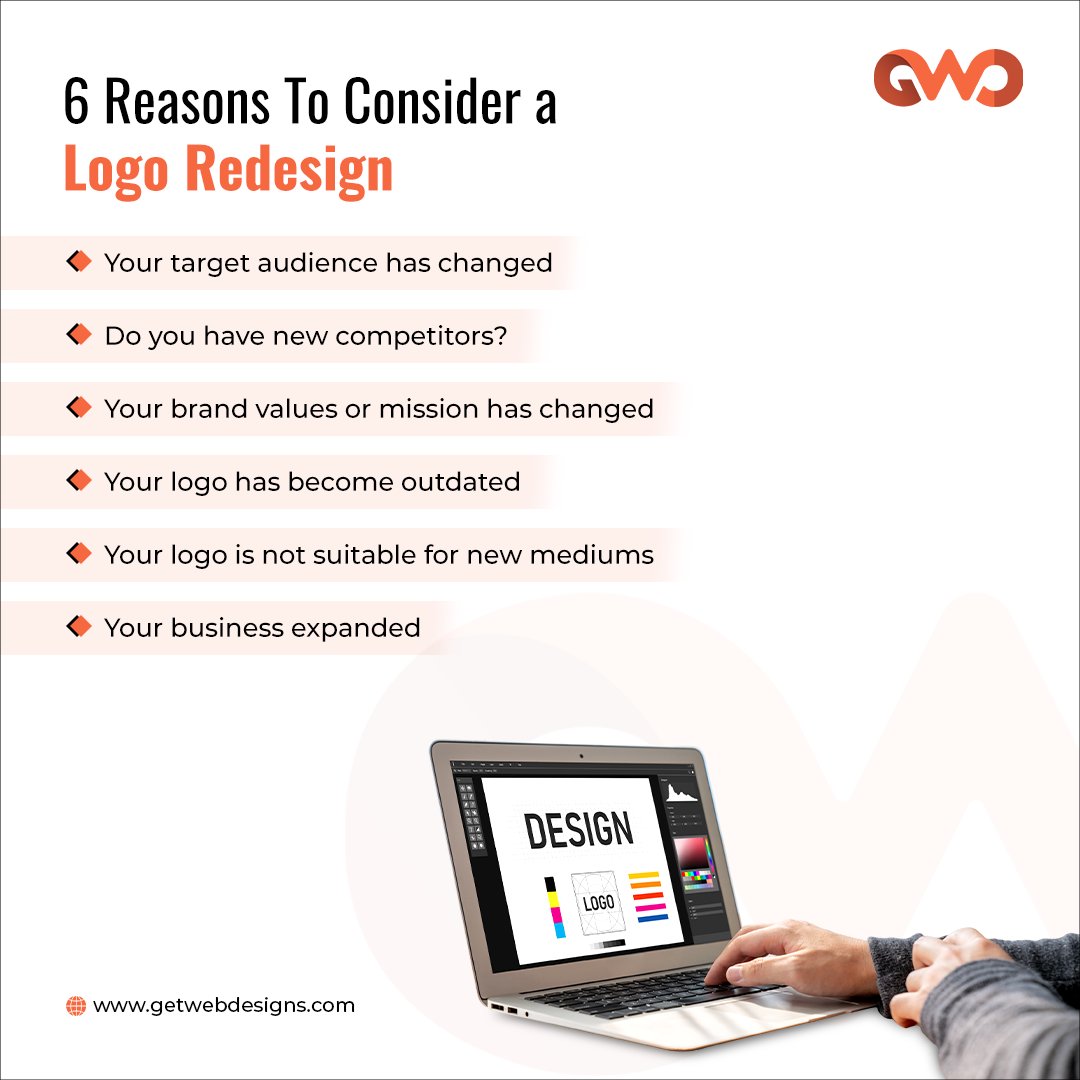 Get_Web_Designs's tweet image. 👉6 Reasons To Consider a Logo Redesign🤠
.
Follow us @get_web_designs for more updates!
.
.
#art #design #graphic #graphicdesign #designer #logo #logodesign #logoredesign #logodesigner #logocreation #logoredesign #redesign #illustration #creative #typography #brand #branding
