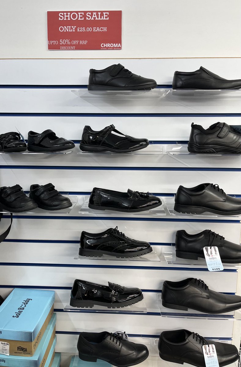 ChromaSport (@chromasport) on Twitter photo Shoes now in store! Half price school shoes now in store. Limited stock so be quick! #schooluniform Shoes now in store! Half price school shoes now in store. Limited stock so be quick! #schooluniform