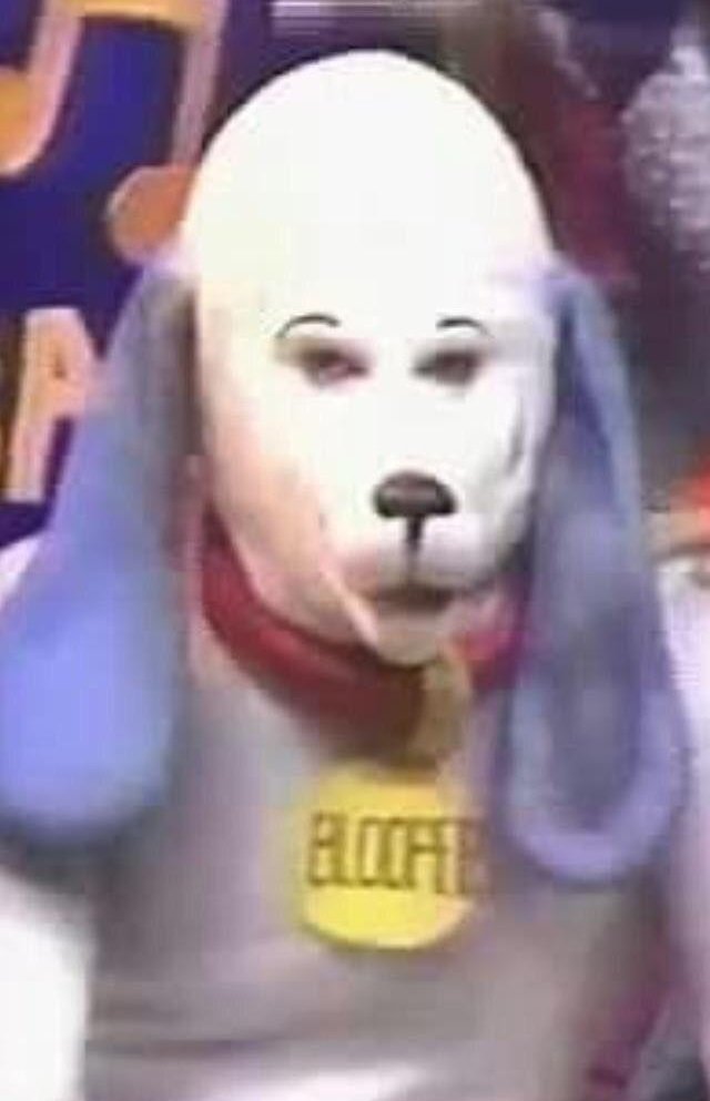 aprilajoyr's tweet photo. I showed my spouse Psalty The Singing Songbook, a Christian show I watched as a kid, and the dog is way creepier than I remembered https://t.co/30FZqxKzO3