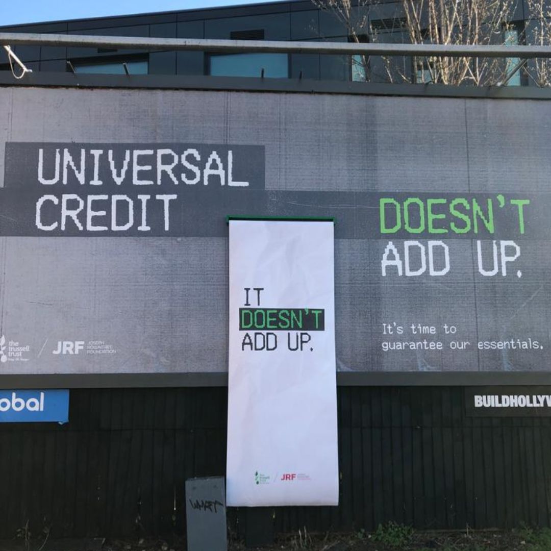 TrussellUK's tweet photo. The basic rate of Universal Credit is £85 a week, but our research with @jrf_uk shows that, in order to cover the essentials, it needs to be at least £120.

It doesn’t add up. https://t.co/trvXBcYKAY