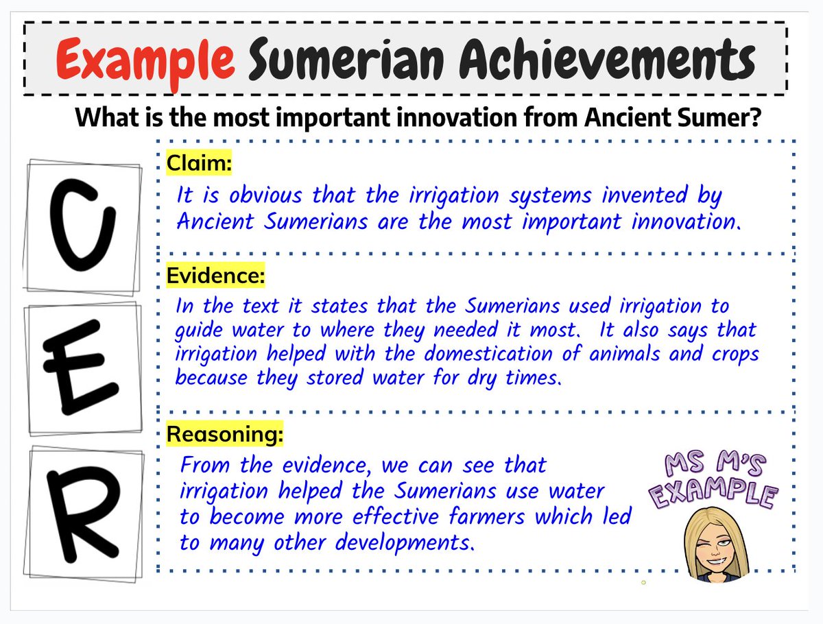 miri_munn's tweet photo. Gr 6 #ELL's debating the most important Sumerian innovations.
Scaffolds, frames, home languages, models etc all helped Ss produce complex & argumentative language.
So awesome when some Ss were beginning to learn English at the beginning of the year! #nodeficit https://t.co/09Ky0F3LlY