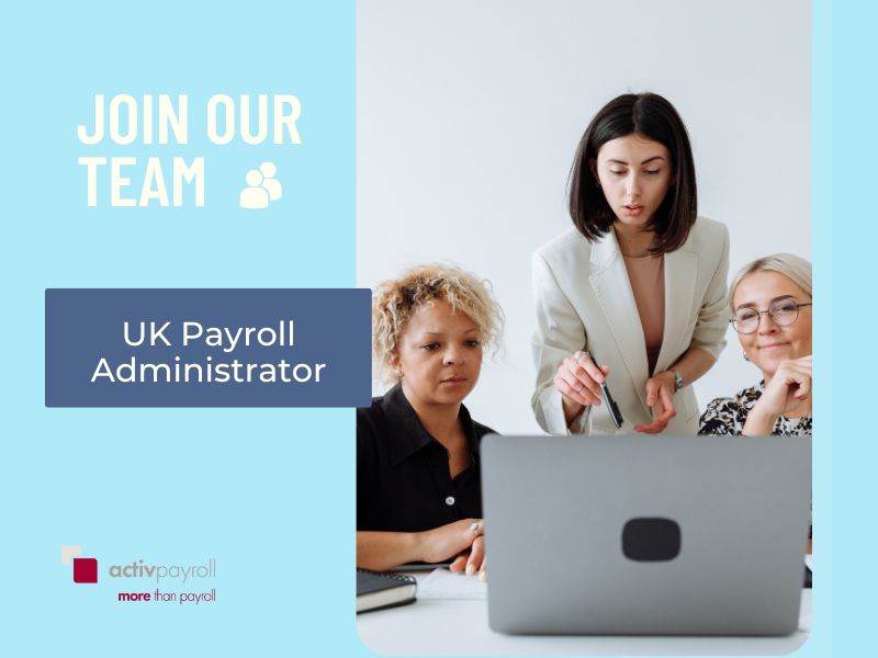 activpayroll's tweet photo. We are looking for a UK Payroll Administrator to join our team
Benefit from hybrid working (1-2 day a week in the office), and a fantastic portfolio of varied clients that you will own and deliver for across the whole payroll lifecycle.
https://t.co/6ZjqgwXw1y
#activpayroll https://t.co/NgpudDtNhd