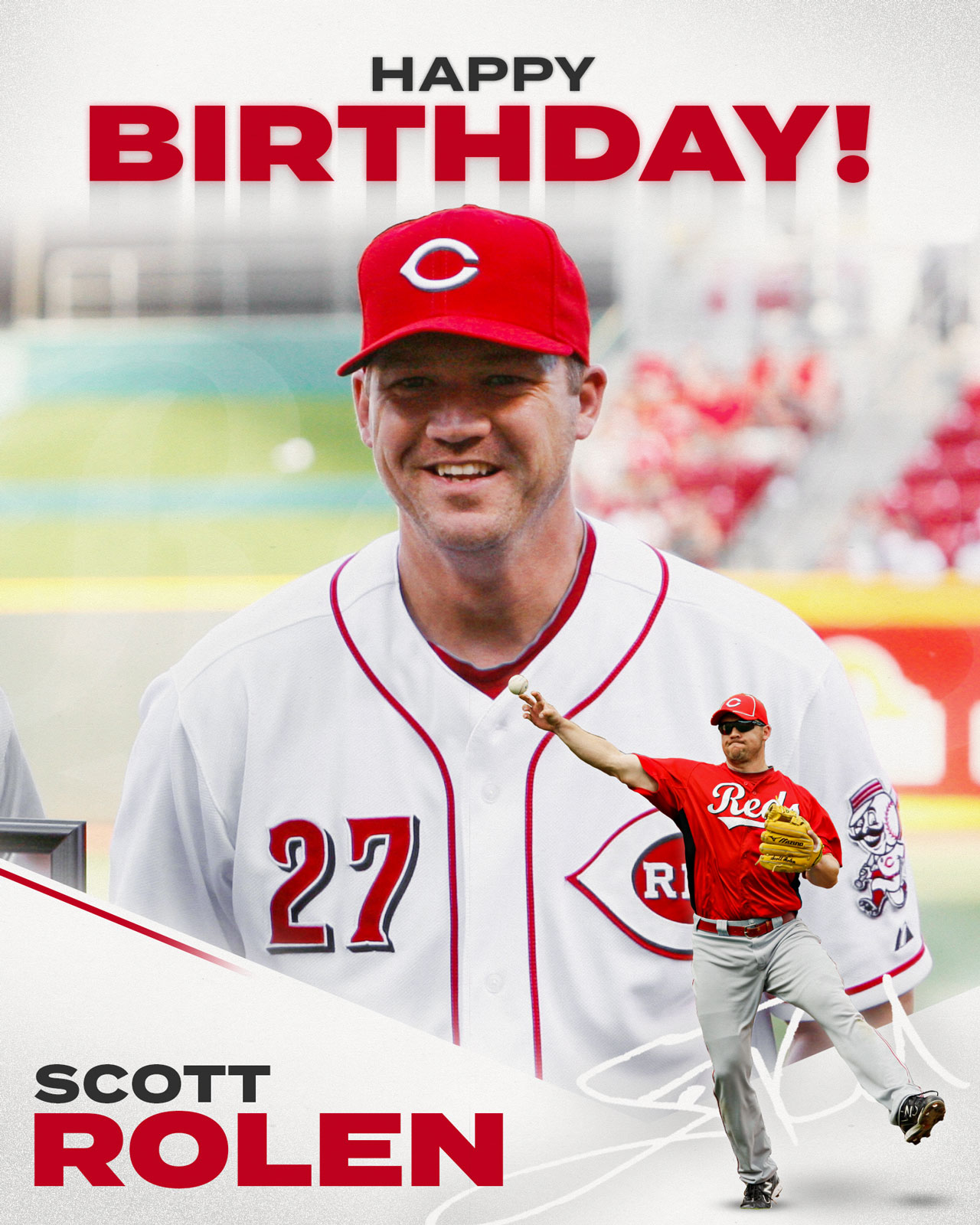 Cincinnati Reds on X: Happy birthday to 2023 National Baseball Hall of  Fame inductee Scott Rolen! 🥳  / X