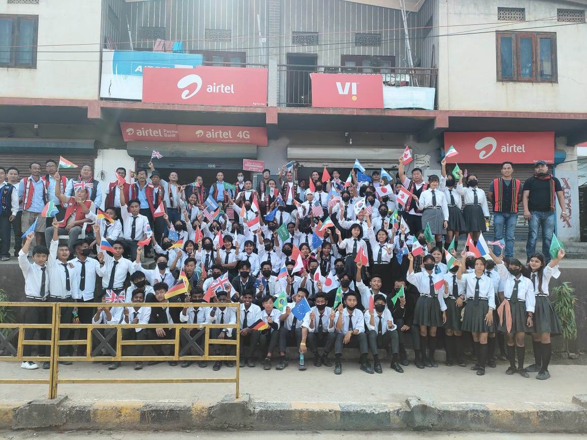 NPF_YouthWing's tweet photo. Citizens of #Sovima and #Medziphema , #Nagaland welcomes delegates of @g20org & @b20 . B20 Business summit Will be held in #Kohima Nagaland from April 4-6, 2023. #LandOfFestivals . https://t.co/8g6h7oIgH0