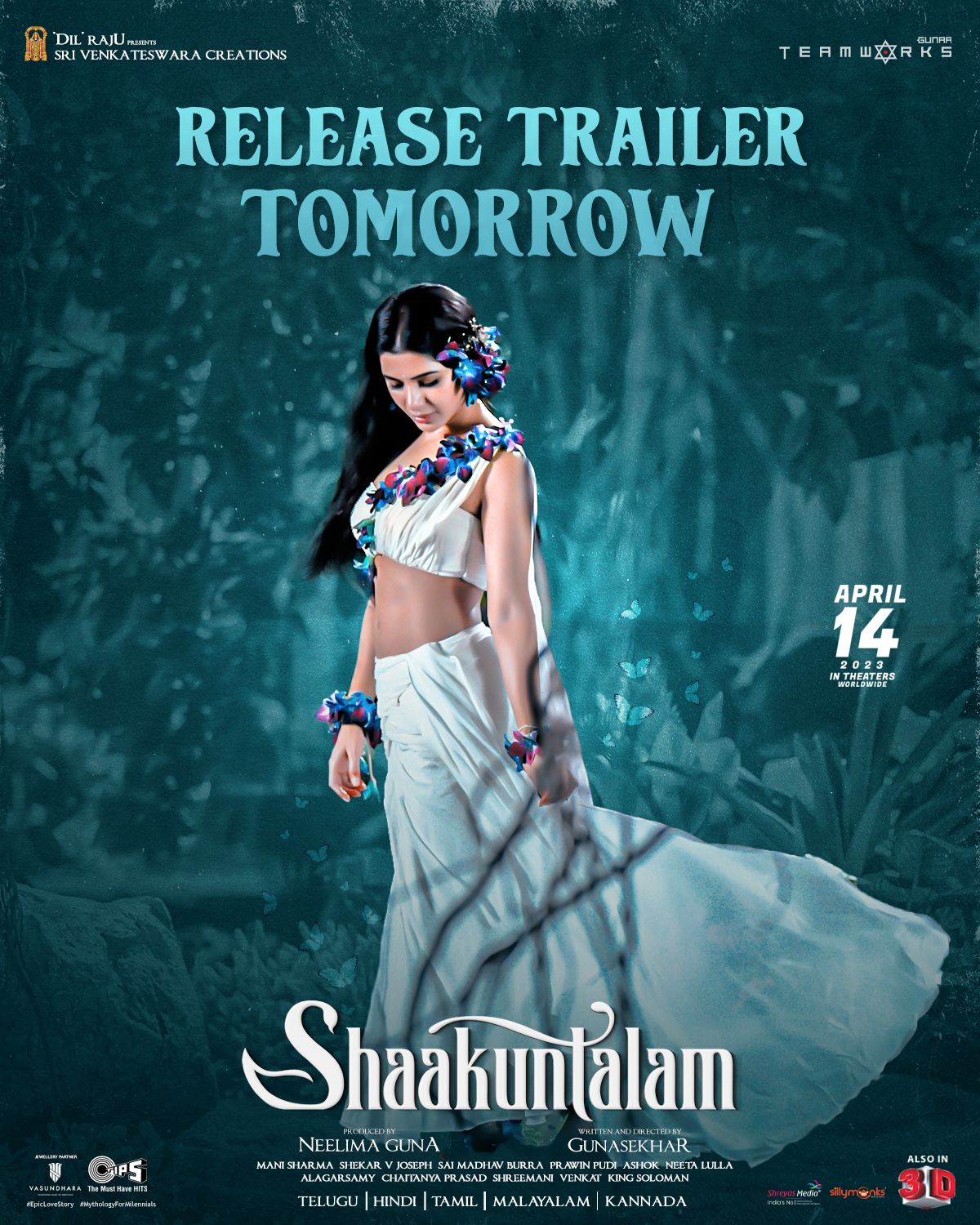 T2BLive.COM on Twitter: "#Shaakuntalam Release Trailer Out TOMORROW! https://t.co/2YIXQarqKC" / Twitter