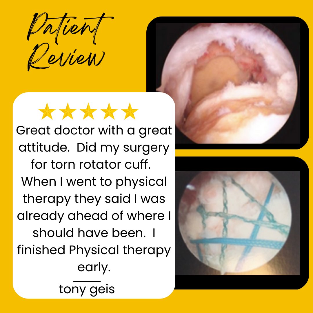 misportsdoc's tweet photo. Another great success story! And another reason my team and I at Greater Michigan Orthopedics do what we do. Can't wait to hear from more patients. 

#shoulderpain #orthopedics #rotatorcuff #rotatorcuffrepair #michigan https://t.co/cUAddFUhMw