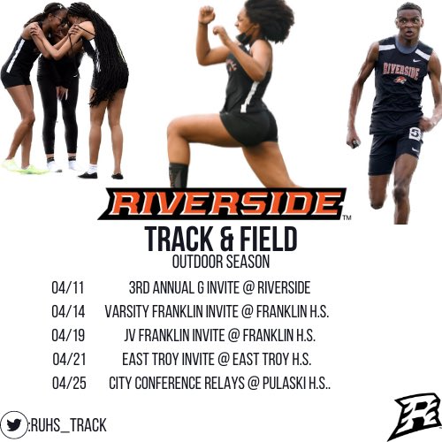 Next week we’re outside! P1 of the Outdoor Season schedule