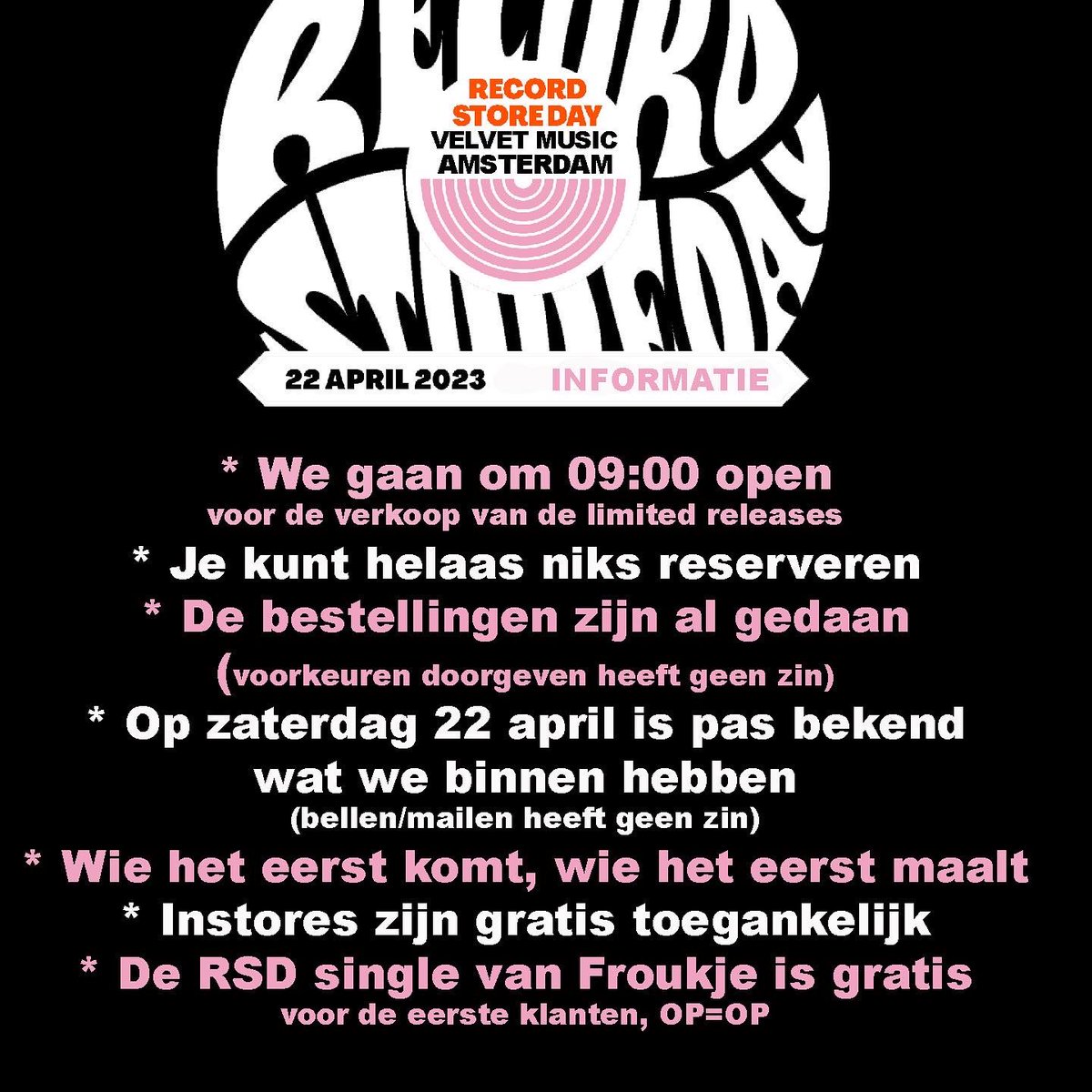 We krijgen elk jaar veel vragen over RSD, hier wat info op een rij: