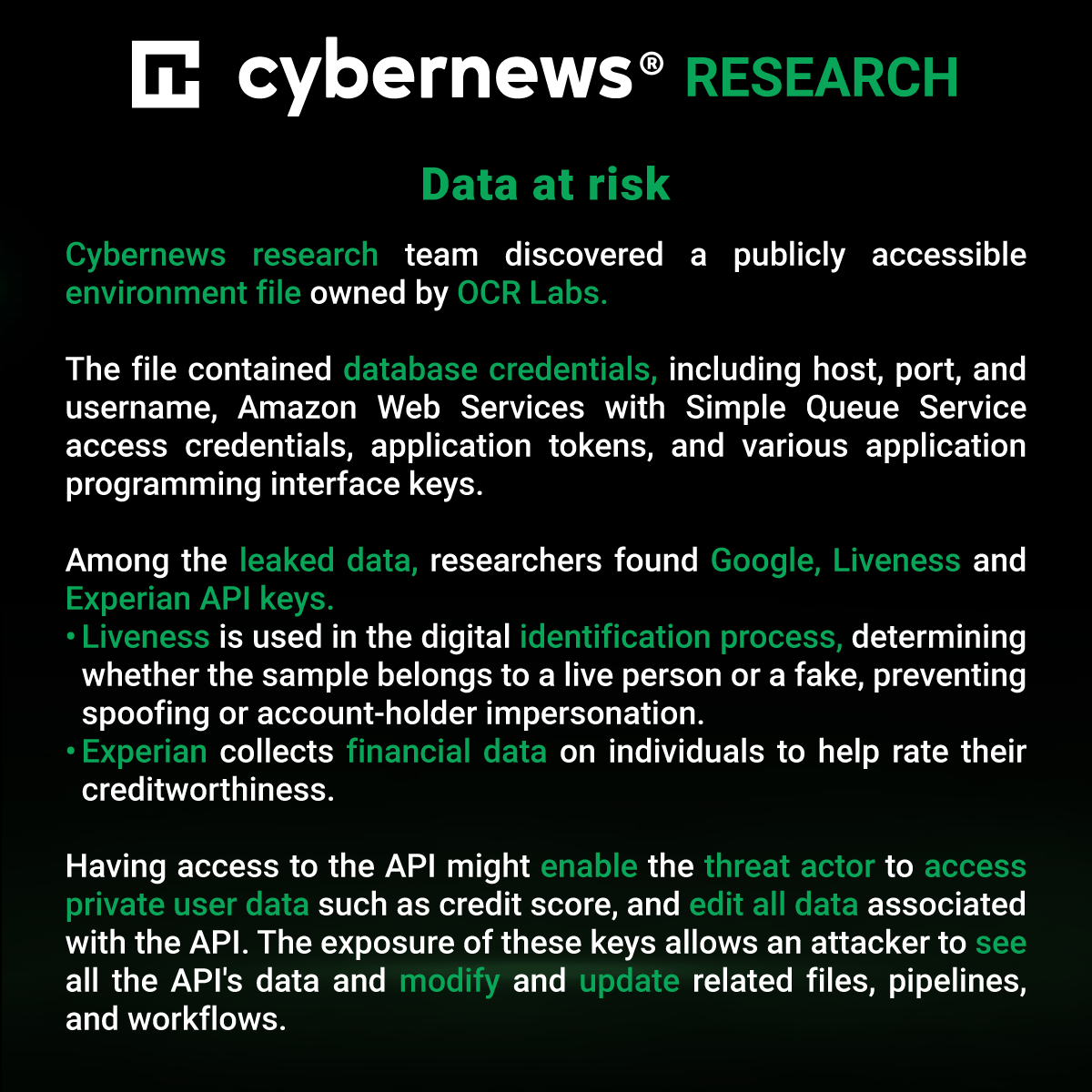 Cybernews's tweet photo. Latest @CyberNews discovery, read more: https://t.co/7qmae4bF1e
▪️▪️▪️
If you have a #research idea or a story that you think #Cybernews should cover, don't hesitate to contact us. If concerned, anonymity is guaranteed.
▪️▪️▪️
#cybersecurity #infosec #dataleak #OCRLabs https://t.co/i20aOtiut8