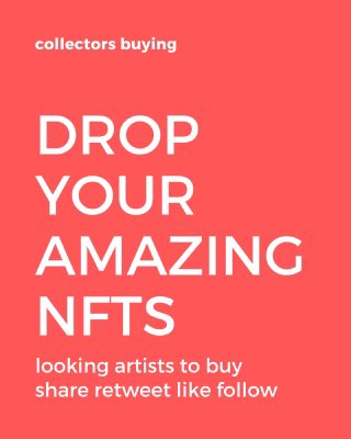 Gm Gm! 🌞
Drop your #NFT 👇🏻
I’m buying from my followers 💵