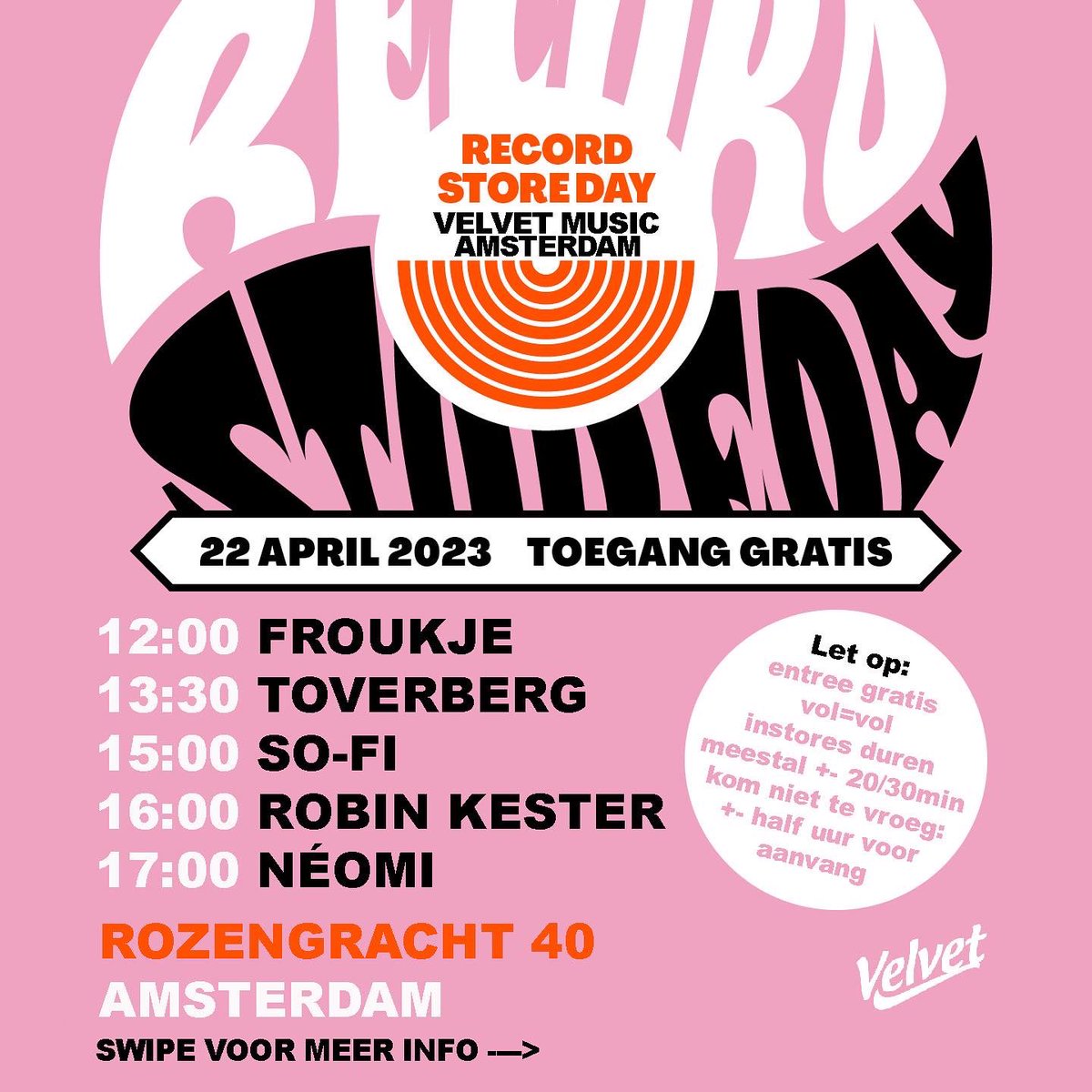 Trots op onze <a href="/RSDNL/">Record Store Day NL</a> line-up! &lt;3