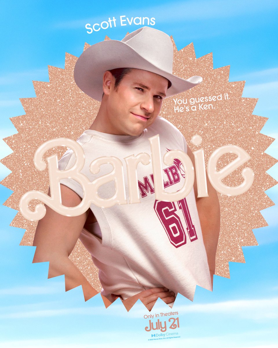 CinephileGuide's tweet photo. #barbiethemovie character posters featuring 
Dua Lipa, Kingsley Ben-Adir, Scott Evans and Issa Rae https://t.co/Jq7M0yDvu0