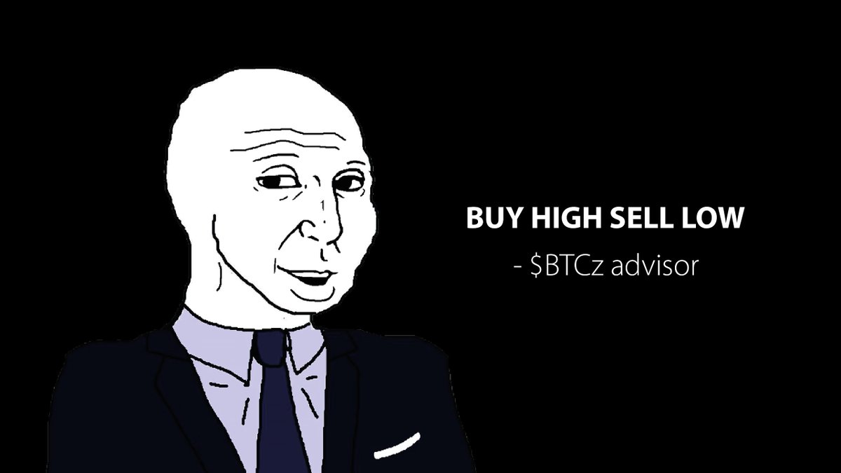 Buy high sell low. $BTCz