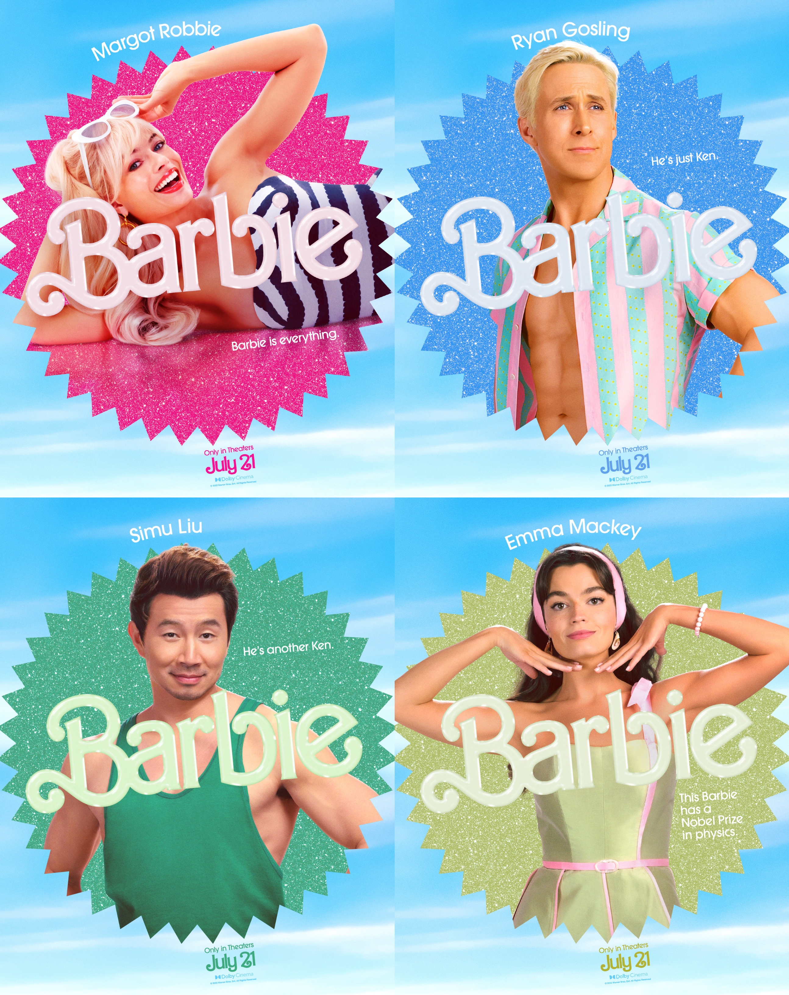 Rotten Tomatoes - All-new character posters for #Barbie, featuring Margot  Robbie, Ryan Gosling, Michael Cera, and more.