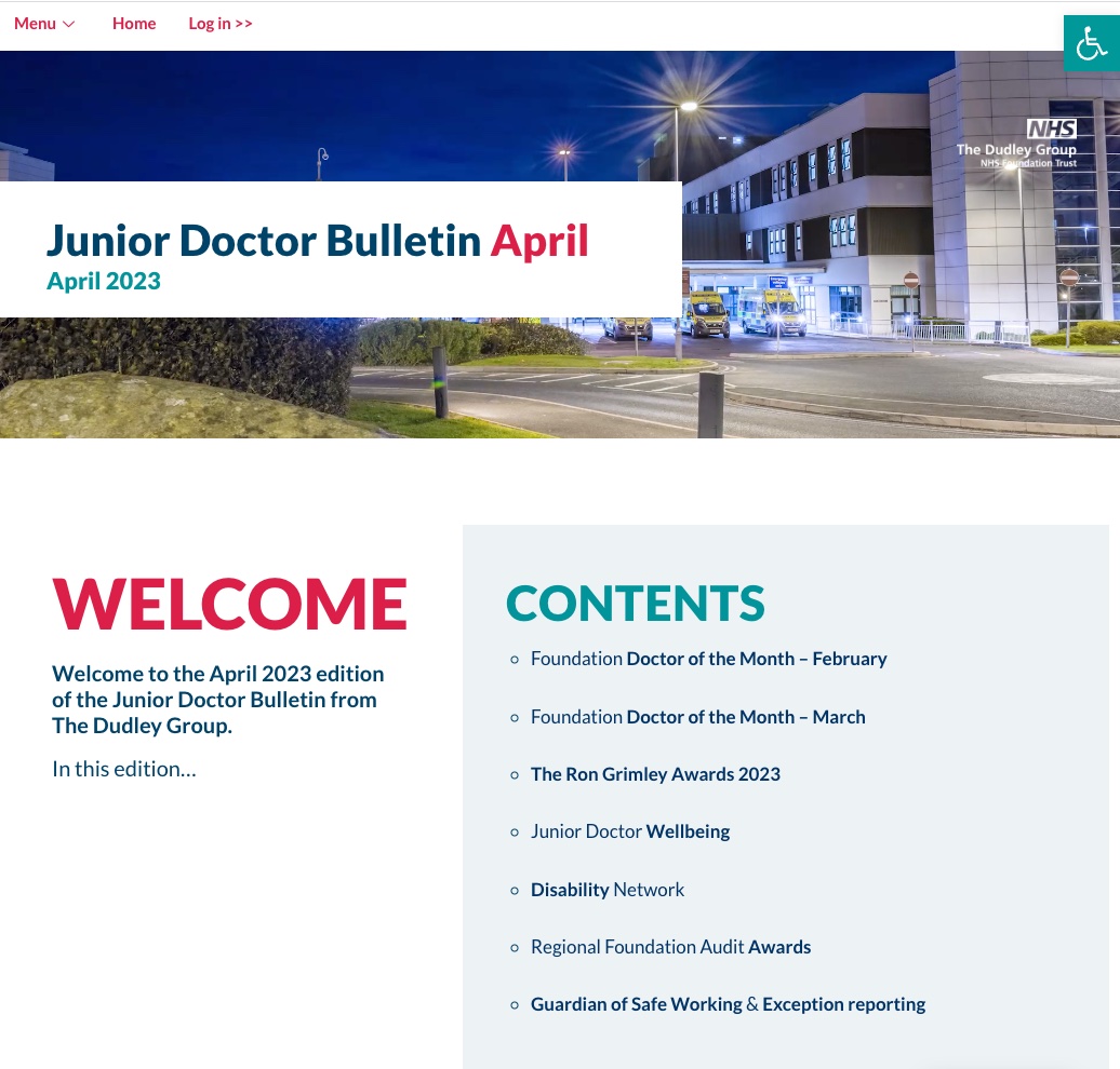 Our @DudleyGroupNHS junior doctors are reminded to check their inboxes TODAY for the link to the April edition of our Junior Doctor Bulletin Written for junior doctors by junior doctors Please email media.team@rguc.co.uk for any content submission queries #juniordoctors