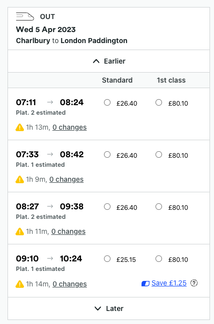 _harrywilliams's tweet photo. @GWRHelp will there be trains running between Charlbury and Paddington tomorrow? 

I see there's disruption between Oxford and Reading but it's still possible to buy tickets for this service

Would you be able to clarify, please? https://t.co/e39LzeHjgI