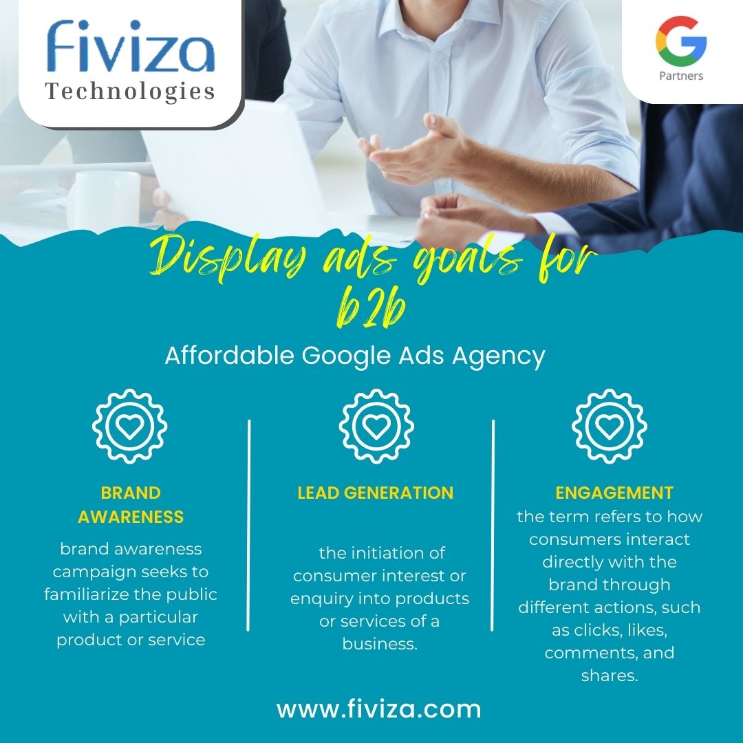 fiviza's tweet photo. Display ads are a powerful tool for B2B businesses to increase brand awareness, drive website traffic, and generate leads. 

#fivizatechnologies #fiviza #Googleadsmanagementagency #googlepartner #digitalmarketing #socialmediamarketing #seo https://t.co/XgZv6ynJSe