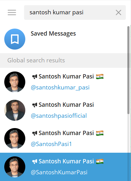 SantoshPasi's tweet photo. There are many fake channels in my name in the Telegram.

Please note, we don't have any Telegram Channel. https://t.co/atmRlC8dtb