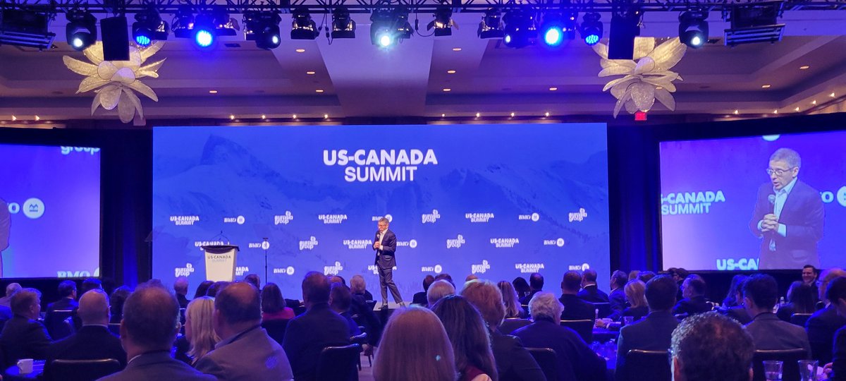 Poutine jokes, spy ballon jokes, Canadian astronaut jokes to cut the tension of growing geopolitical mire at the inaugural <a href="/EurasiaGroup/">Eurasia Group</a> <a href="/gzeromedia/">GZERO Media</a> US-Canada summit on Toronto this morn