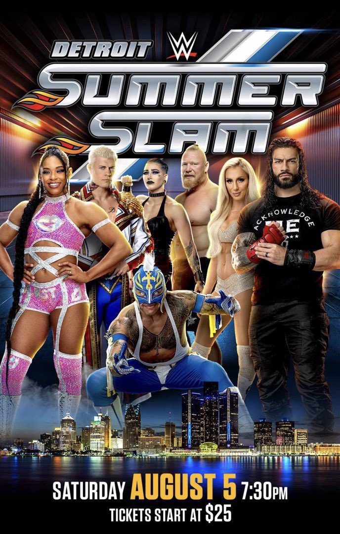 Le poster de SummerSlam 2023 dévoilé CatchNewz