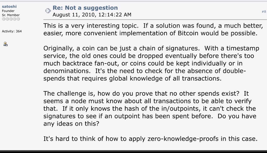 ThorTorrens's tweet photo. Zcash is not just another altcoin.

One of the founders @zooko is one of the only people mentioned by Satoshi.

The other founders (ZEROCOIN) @matthew_d_green, @secparam and Christina Garman from Johns Hopkins University are considered some of the brightest minds in the space. https://t.co/uIelFHavwF