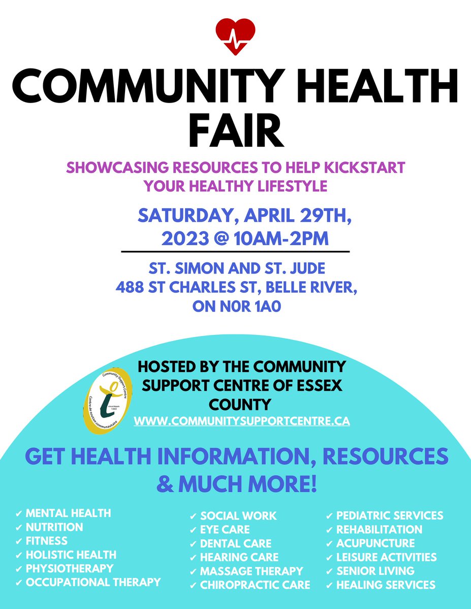 Community Heath Fair showcasing resources to help kickstart your healthy lifestyle #fair #Health #CSC