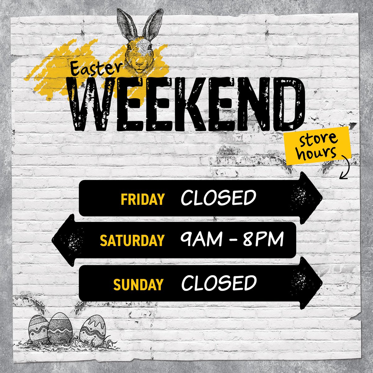 organicgarage's tweet photo. Easter weekend hours! https://t.co/upn7i2079I