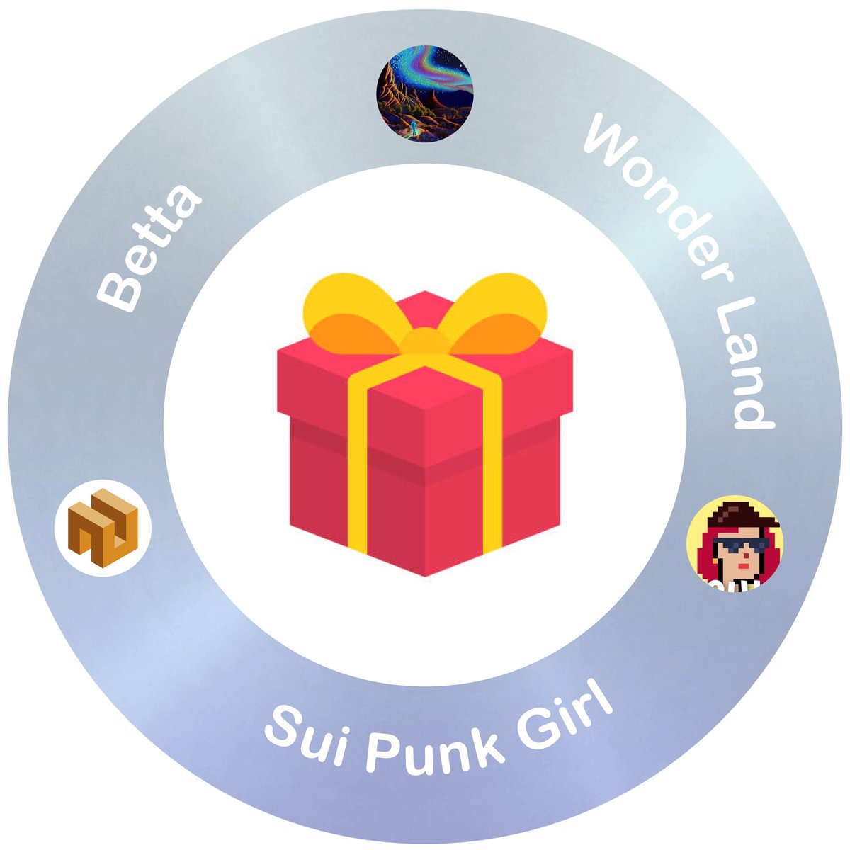 WonderLandSui's tweet photo. 🌊 Betta x Sui Punk Girls x Wonderland 🌊

🎁Sui Punk Girls    
   🔥50,000 $SPG 
   🔥20 free mints 

🎁Wonderland    
   🔥20 free mints    
   🔥10 OGs  Enter: 

‼️ 1999 OATs FCFS  💪 TAKE THIS CHANCE 

👇Leave OAT below
#airdrop #NFTGiveaways #Betta https://t.co/55wbPejgMR