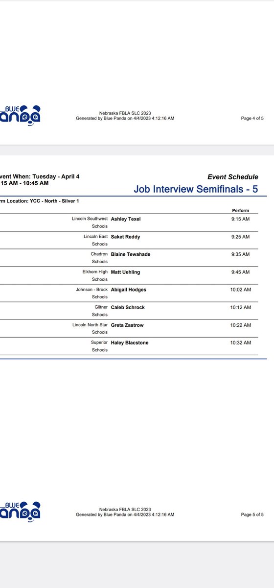 RenaeNoble's tweet image. Job Interview- Round 1- done!
Qualifying for Round 2 - Blaine Tewahade! Top 30 out of 202 participants. @ChadronHS @NebraskaFBLA @chadron_fbla