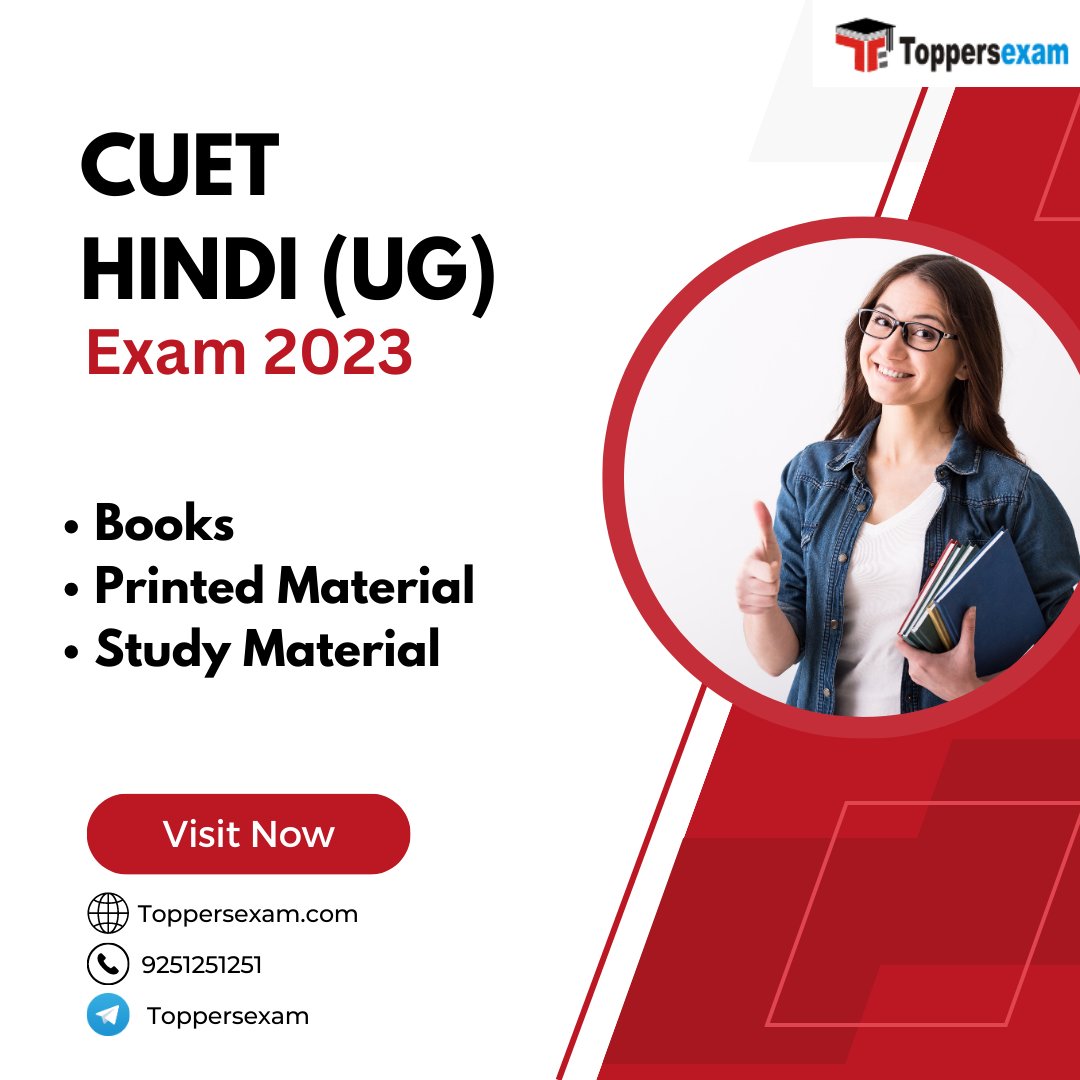 Shape Your Career and Develop Your Personality with Toppersexam and Crack toppersexam.com/TEACHING-EXAMS…
#toppersexam #cuethindiugexam #cuethindi2023 #cuet #cuetsyllabus #cuethindimcq #practicetest #bestbooks #syllabus #notifications #entranceexam