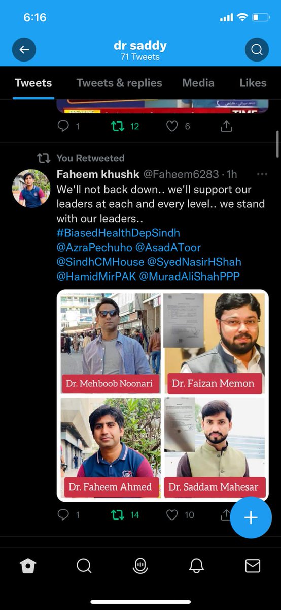 Dr Faizan Hussain Memon (@drfaizanmemon) on Twitter photo #BiasedHealthDepSindh
<a href="/AzraPechuho/">Dr. Azra Fazal Pechuho</a> <a href="/CM_Sindh/">Syed Murad Ali Shah</a> <a href="/HamidMirPAK/">Hamid Mir حامد میر</a>
@_ImranRiazKhan. #BiasedHealthDepSindh
<a href="/AzraPechuho/">Dr. Azra Fazal Pechuho</a> <a href="/CM_Sindh/">Syed Murad Ali Shah</a> <a href="/HamidMirPAK/">Hamid Mir حامد میر</a>
@_ImranRiazKhan.