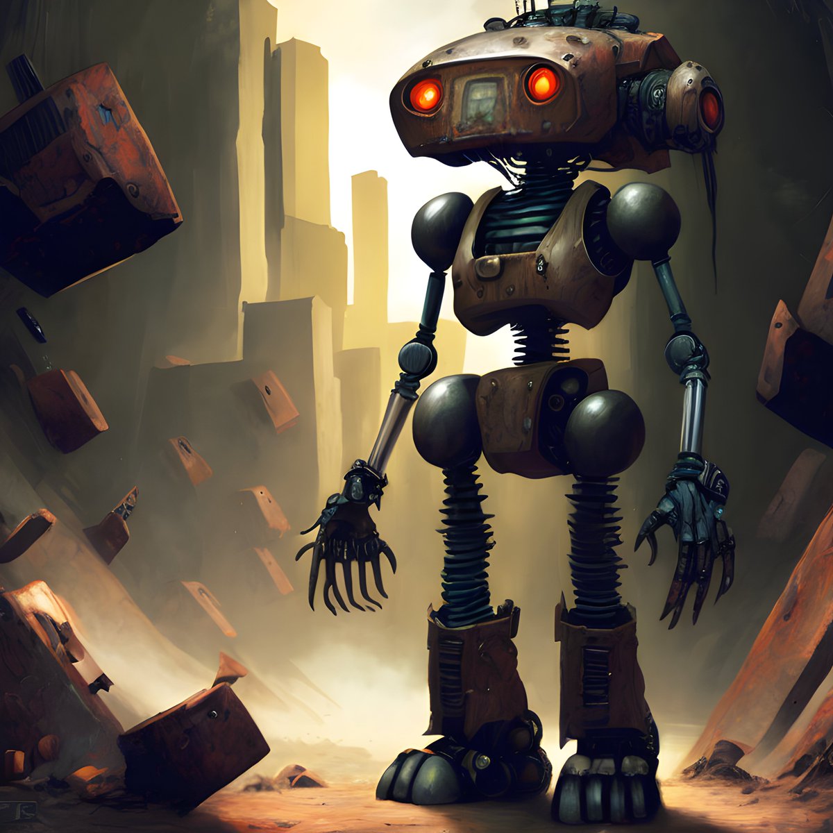 fegliogative's tweet image. #WeAreTheRobots

#StableDiffusion with @drawthingsapp