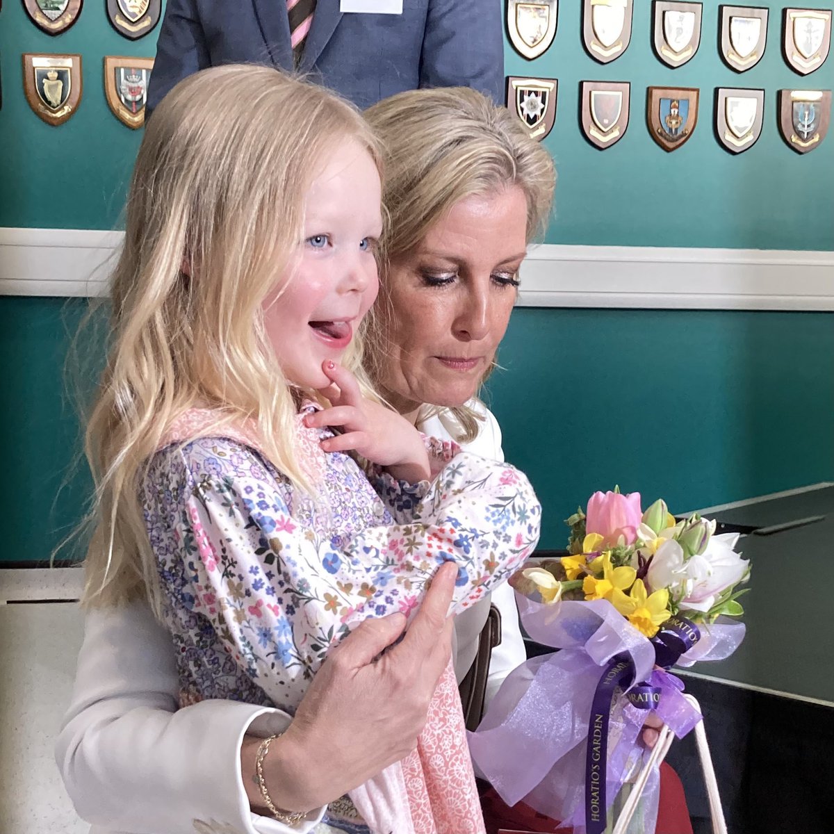 Sophie The Duchess of Edinburgh officially opening The Headley Court Veterans Orthopaedic Centre near Oswestry the Duchess looked very elegant and was warmly welcomed and did the Royal Family proud #SophieWessex #DuchessofEdinburgh