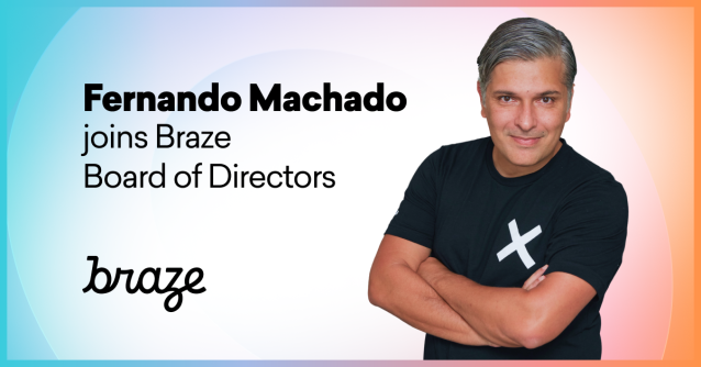 Very excited to welcome Fernando Machado, Global CMO at NotCo, to its Board of Directors. With 30 years of experience, Fernando is bringing expertise in innovation, design, technology, and marketing to <a href="/Braze/">Braze</a>. We’re excited to have him! bit.ly/436ZGEe