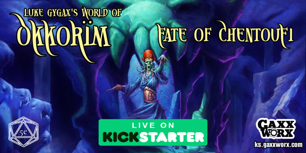 The Fate of Chentoufi Campaign is Live! And funded in 1 minute! Back today to get a free Gaxx Worx sticker. ks.gaxxworx.com #dnd #ttrpg #gygax #okkorim #chentoufi #blightedlands #kickstarter