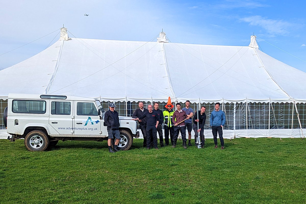 Check out the Marquee!! Up ready for the summer and use over our holiday camps. It's a great space and it's available to hire along with our yurt village and catering cabin. Thanks to Weatherill Brothers Ltd for their help setting it up and for supplying it. It's a beauty!