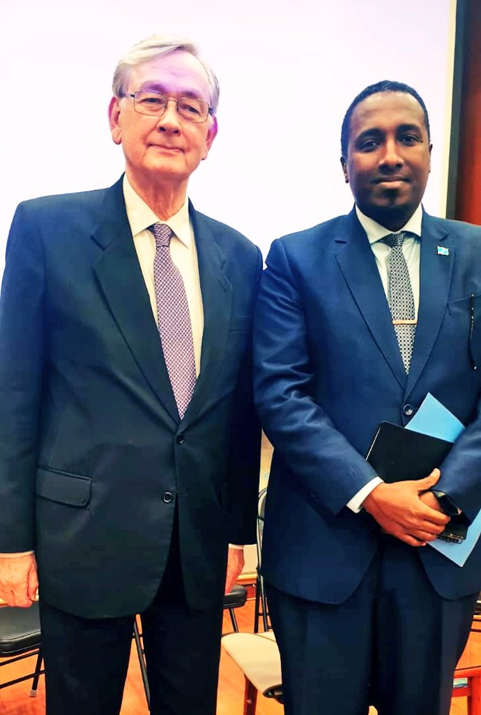 At China's Multilateralism Seminar, Amb. @AwaleKullane discussed effective multilateralism with former President Danilo Türk of Slovenia @_DaniloTurk .Grateful for engaging with the UN Advisory Board, he emphasised the need for global public goods cooperation