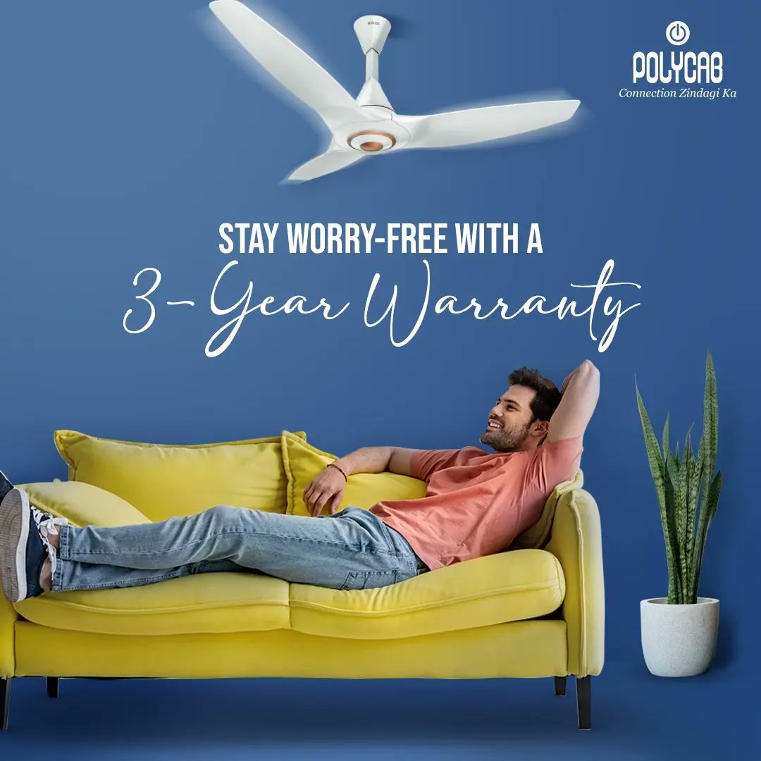PolycabIndia's tweet photo. Polycab Silencio Cruiser is tastefully designed to blend with your interior and enhance the beauty of your home.
Visit the link:
https://t.co/3aJwDL5NTL
To know more.
#PolycabIndia #ConnectionZindagiKa #PolycabFans #Fans #FashionFans #Silencio #SilentFans #DesignerFans https://t.co/KQmvd01FXS