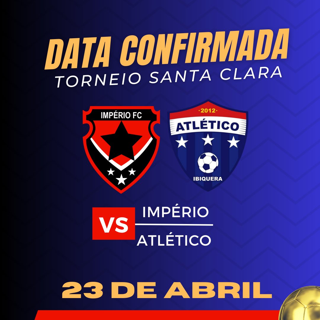 catleticoib's tweet photo. CONFIRMADA! 📆✅ A nova data do Torneio da Santa Clara, já está confirmada, será no próximo dia (23/04). Avante Tricolor! 
.
.
#clubeatletico #atletico #tricoloribiquerense #tricolor #torcidaorganizada #fúriaatleticana #avantetricolor https://t.co/6RW1BCFmfW