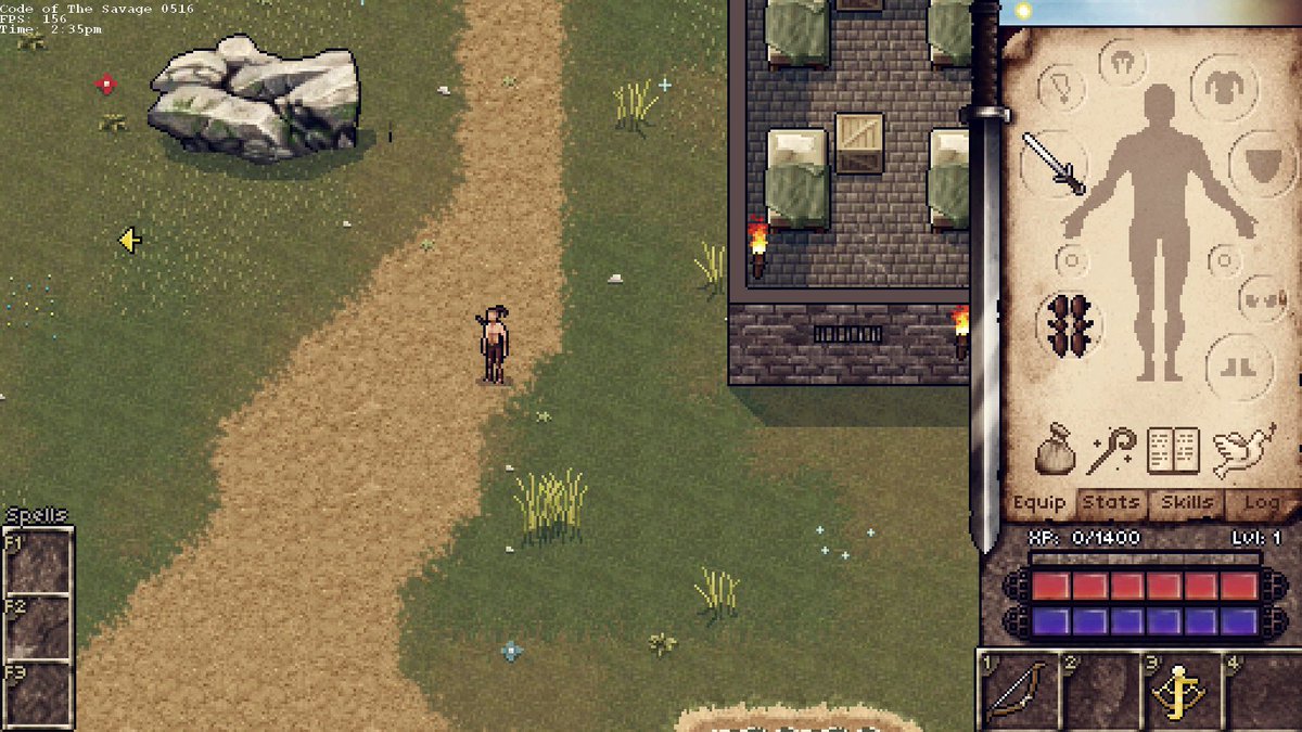 CodeofTheSavage's tweet photo. ⚔️🛡️Just updated the road sprite ! Say goodbye to tiling effects and hello to seamless(ish) paths 📷 #indiedev #gamedev #pixelart #gameart #road #adventure #retrogaming #CRPG #fantasy #gaming #indiegame #CodeOfTheSavage #NoMoreTiling #ultima https://t.co/UJGSud12Zp