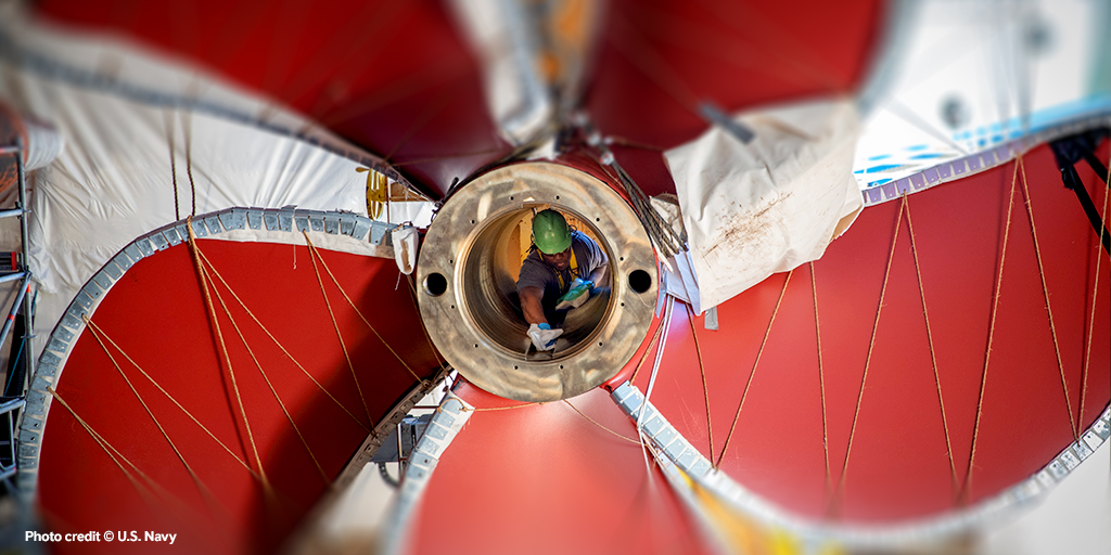 RollsRoyceNA's tweet image. Today, over 95% of @USNavy surface ships in service feature Rolls-Royce #propellers –  all designed, built and tested at our Walpole MA facility in the USA, and cast at our foundry in Pascagoula, Mississippi.  Discover more. rolls-royce.com/products-and-s…