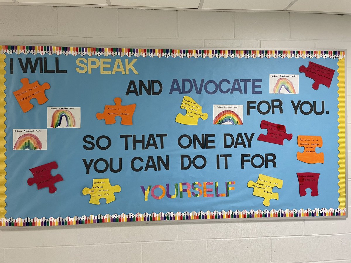 Autism Awareness Month
#TFSpantherpride
#speced#mrsmooresclass